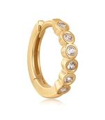 Designer Gold diamond hoop nose-ring nose pin