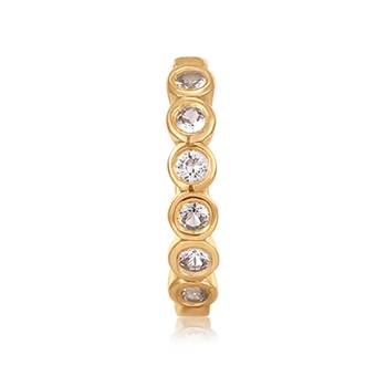 Designer Gold diamond hoop nose-ring nose pin 2
