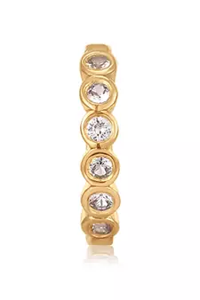 Designer Gold diamond hoop nose-ring nose pin