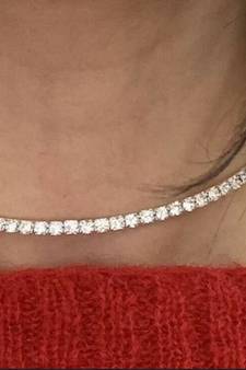 Gold diamond Adjustable Choker necklaces