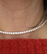 Gold diamond Adjustable Choker necklaces