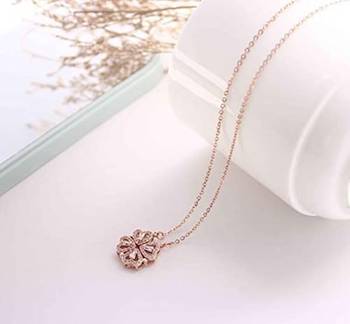 2 IN 1 Gold diamond Magnetic Love necklaces perfect for gift 2