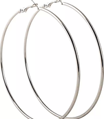 Classic Large Sized Silver hoops to be BOLD