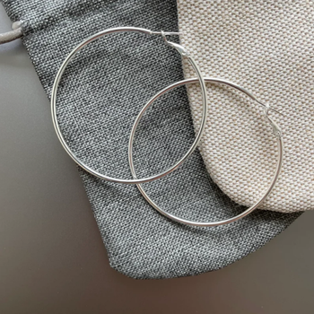Silver hoops 1