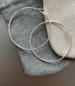 Silver hoops