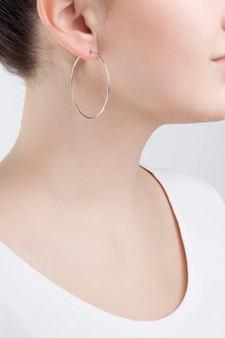 Classic Small Sized Silver hoops to be BOLD