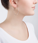 Classic Small Sized Silver hoops to be BOLD