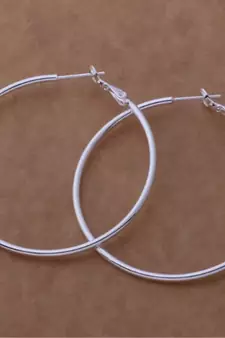 Classic Small Sized Silver hoops to be BOLD