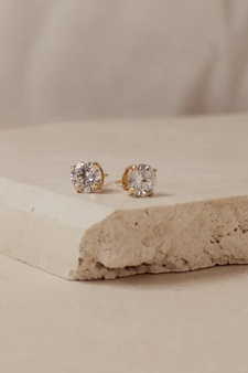 Designer Solitaire Best Quality Gold diamond studs