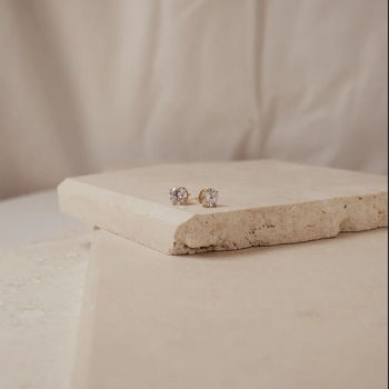 Designer solitaire best quality gold diamond studs 2