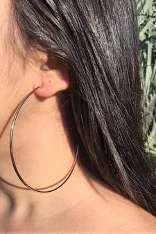 Silver hoops