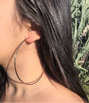 Silver hoops 3