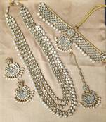 White bridal-kamarband