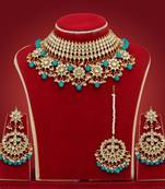 Green pearl necklace-sets