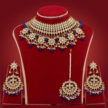 Blue pearl necklace-sets 1