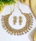 Grey pearl necklace-sets