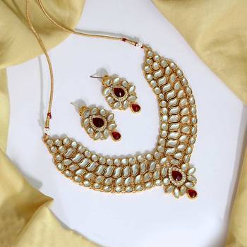 Maroon pearl necklace-sets 1