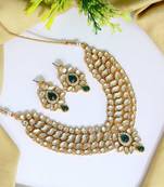 Green pearl necklace-sets