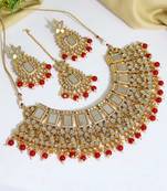 Red pearl necklace-sets