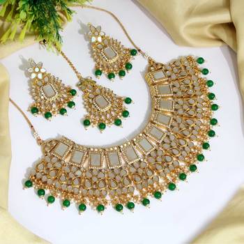 Green pearl necklace-sets 1