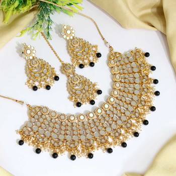 Black pearl necklace-sets 1