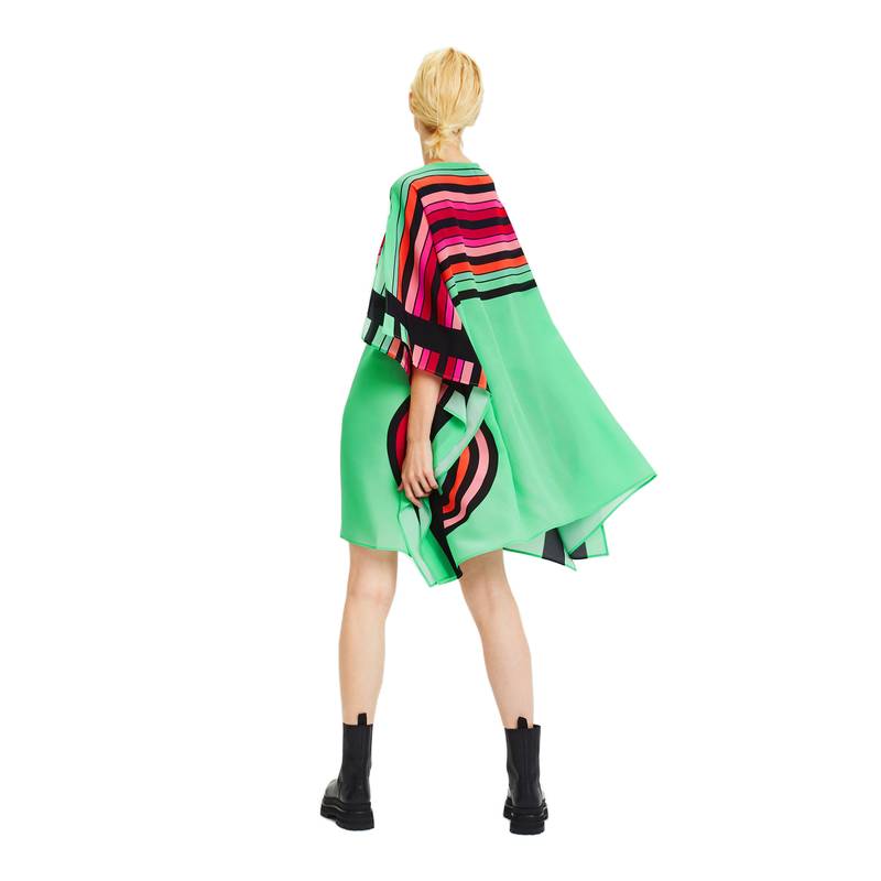 JSDC Lounge Wear Striped Printed Short Kaftan Top For Women