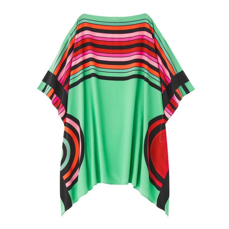 JSDC Lounge Wear Striped Printed Short Kaftan Top For Women