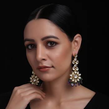 Purple earrings 1