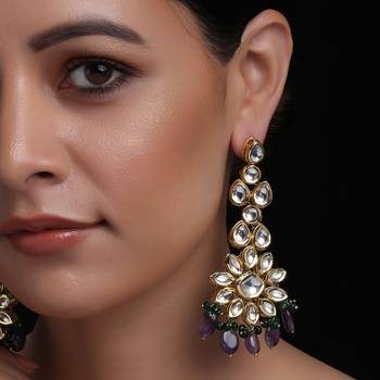 Purple earrings 2