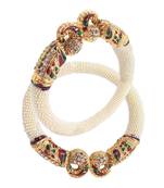 White bangles-and-bracelets