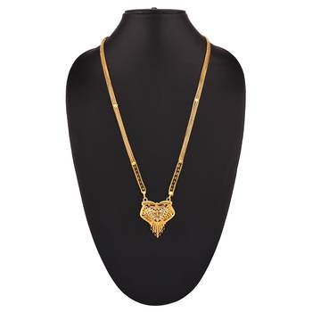 9blings Gold cubic zircon mangalsutra 3