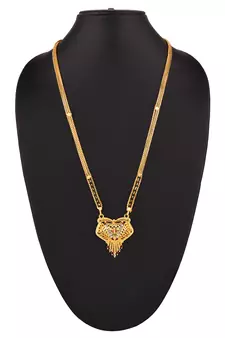 9blings Gold cubic zircon mangalsutra