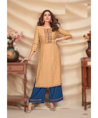 Pure Rayon Kurti palazzo Sets 1