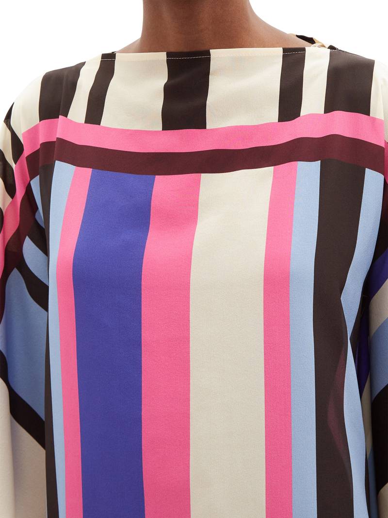 JSDC Beach Wear Chelsea Georgette Short Printed Kaftan Top For Women