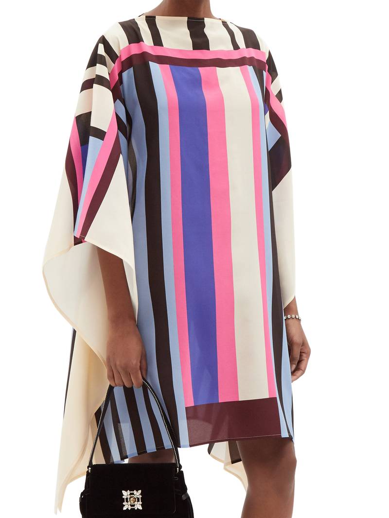 JSDC Beach Wear Chelsea Georgette Short Printed Kaftan Top For Women