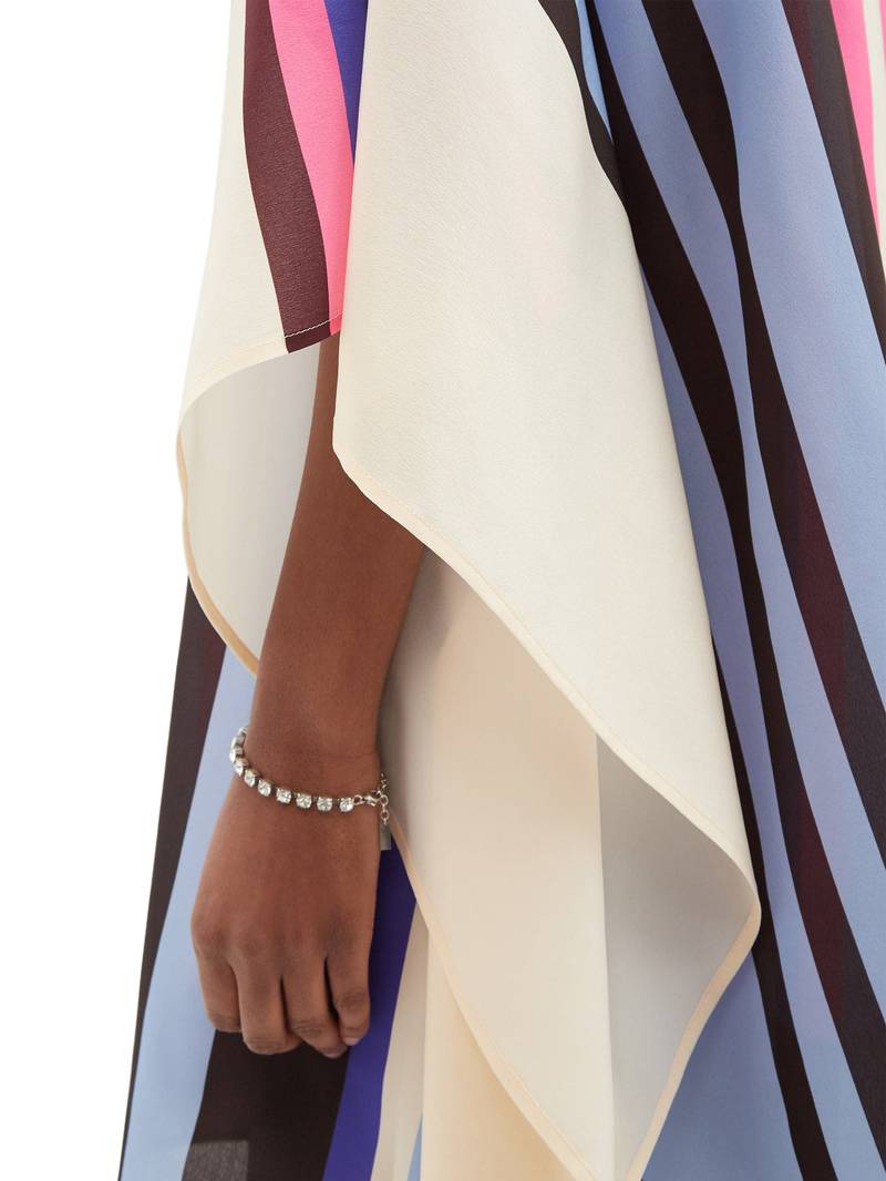 JSDC Beach Wear Chelsea Georgette Short Printed Kaftan Top For Women