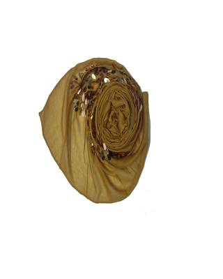 Cotton  Sequence  Design Stole ( Yellow Size 75 x 185 CM ) 2