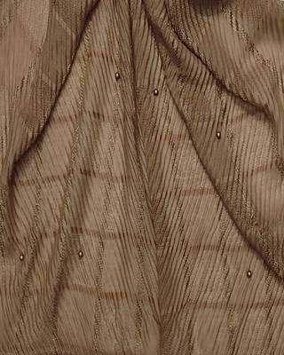 Cotton Box Checkered Moti Studed Stole ( Light Brown Size 75 x 185 CM ) 4
