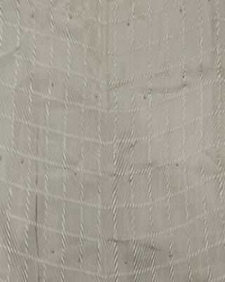 Cotton Box Checkered Moti Studed Stole ( Cream Size 75 x 185 CM ) 4