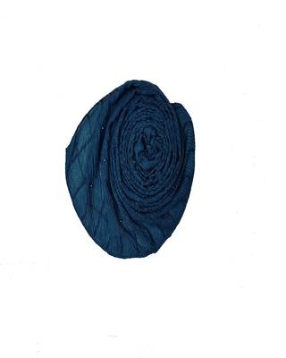 Cotton Box Checkered Moti Studed Stole ( Dark Green Size 75 x 185 CM ) 2