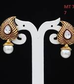 55Carat Traditional Jewellery Handcrafted jewellery Gold Plated Dangle Drop Earring Set For Womens and Girls