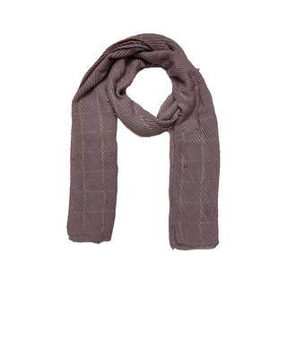 Cotton Box Checkered Moti Studed Stole ( PurpleSize 75 x 185 CM ) 3