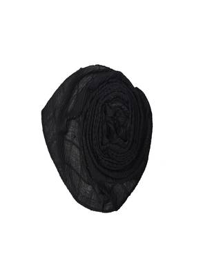 Cotton Box Checkered Moti Studed Stole ( Black Size 75 x 185 CM ) 2
