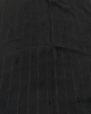 Cotton Box Checkered Moti Studed Stole ( Black Size 75 x 185 CM ) 4