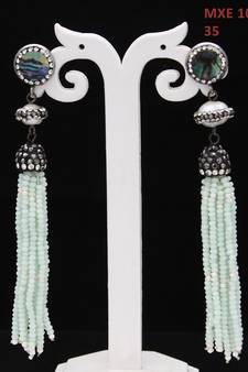 55Carat Indian casual wear Handcrafted jewellery Gold Plated Dangle Drop Earring Set For Womens and Girls