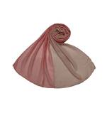 Cotton Twin Colour Shaded Scarf ( Light Orange Size 75 x 185 CM )