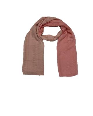 Cotton Twin Colour Shaded Scarf ( Light Orange Size 75 x 185 CM ) 3