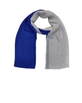 Cotton Twin Colour Shaded  Stole ( White Size 75 x 185 CM ) 1