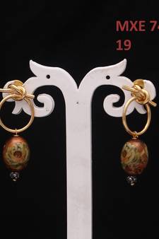 55Carat Modern Jewellery Handcrafted jewellery Gold Plated Dangle Drop Earring Set For Womens and Girls