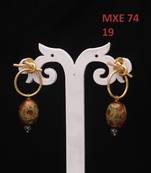 55Carat Modern Jewellery Handcrafted jewellery Gold Plated Dangle Drop Earring Set For Womens and Girls